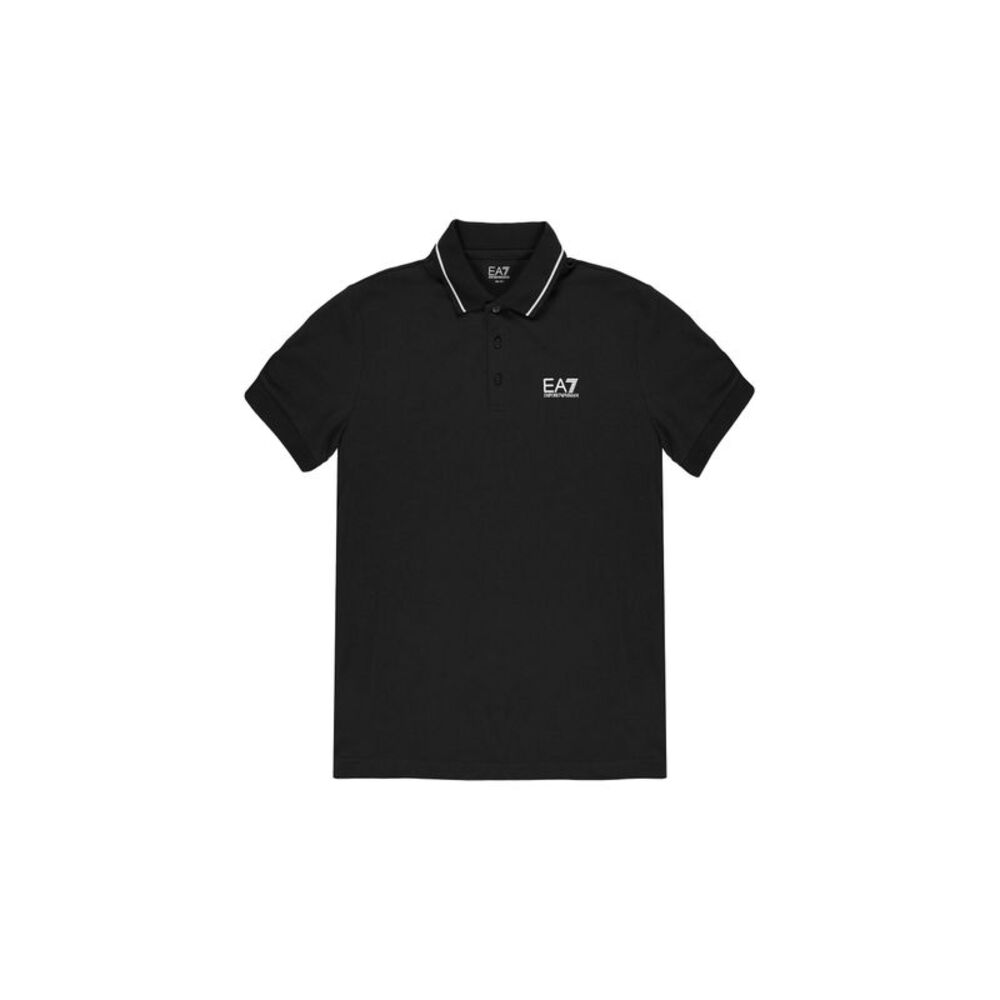 Ea7 Polo Shirt Short Sleeves Men black Polo Shirts